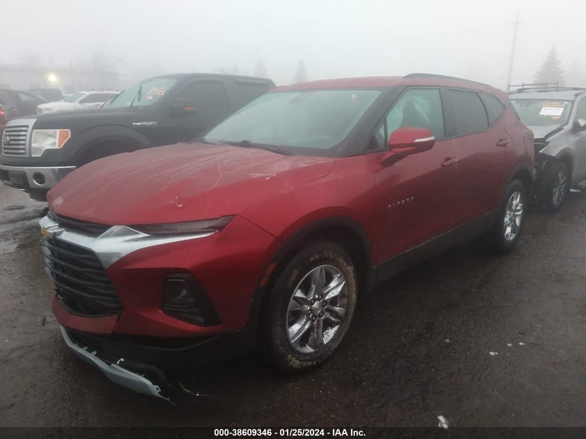 VIN 3GNKBCR46MS530697 2021 CHEVROLET BLAZER 2LT