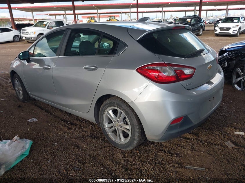 VIN 3G1BE6SM9JS654043 2018 CHEVROLET CRUZE LT