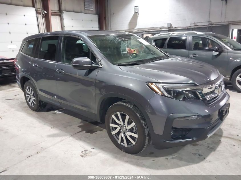 Lot #2550791810 2022 HONDA PILOT AWD EX-L salvage car