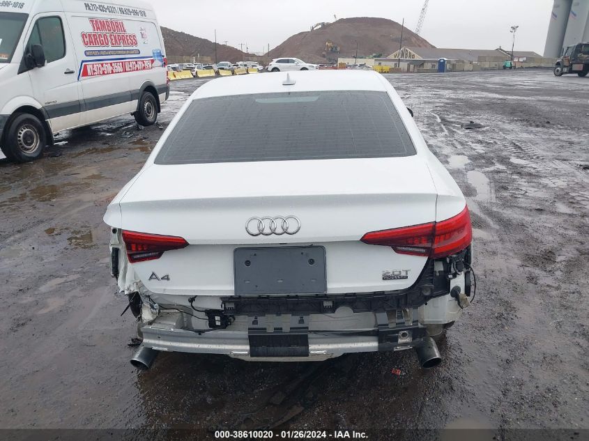 2017 AUDI A4 2.0T PREMIUM - WAUANAF49HN022581