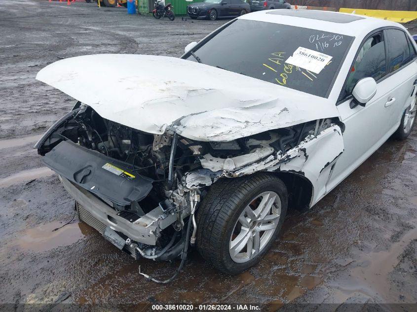 2017 AUDI A4 2.0T PREMIUM - WAUANAF49HN022581