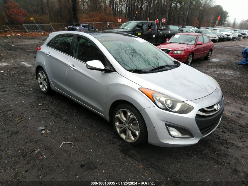 2013 HYUNDAI ELANTRA GT BASE W/BLUE - KMHD35LEXDU061007