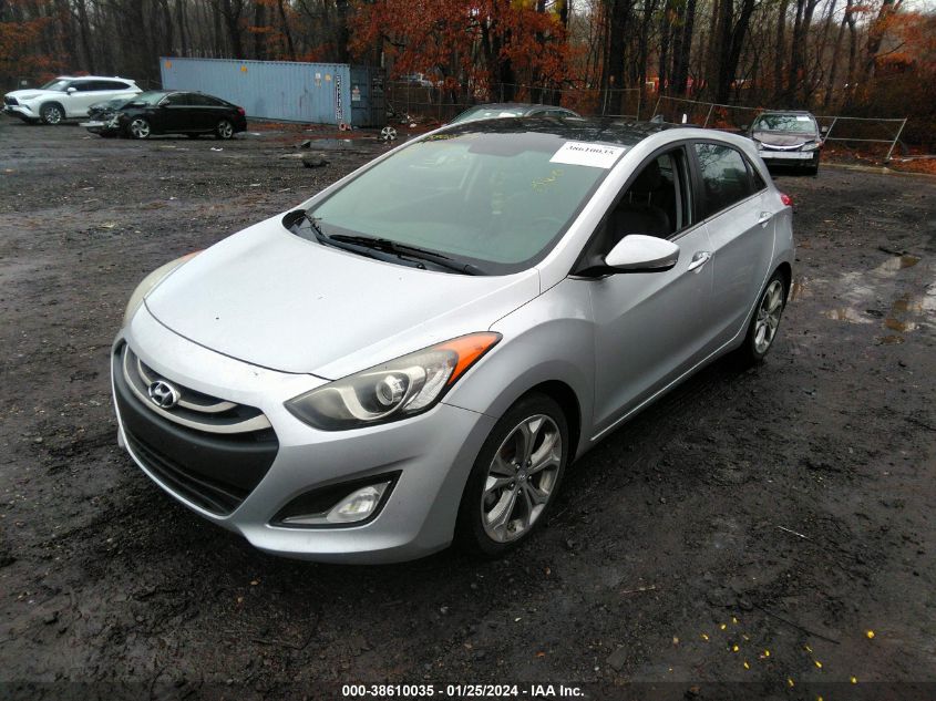 2013 HYUNDAI ELANTRA GT BASE W/BLUE - KMHD35LEXDU061007