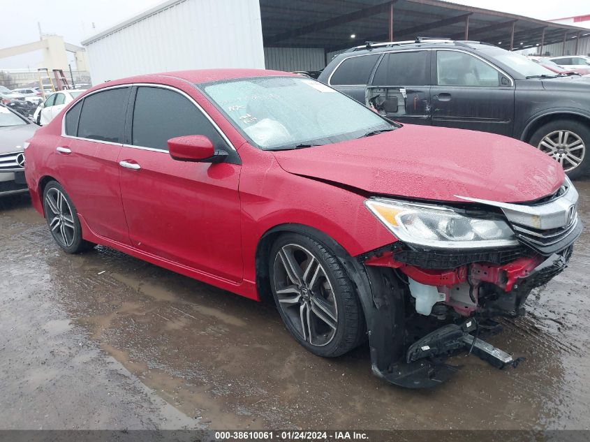 2016 HONDA ACCORD SPORT - 1HGCR2F56GA225658