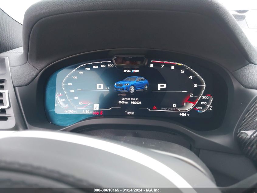 2022 BMW X4 M 5YM23EC07N9J61576