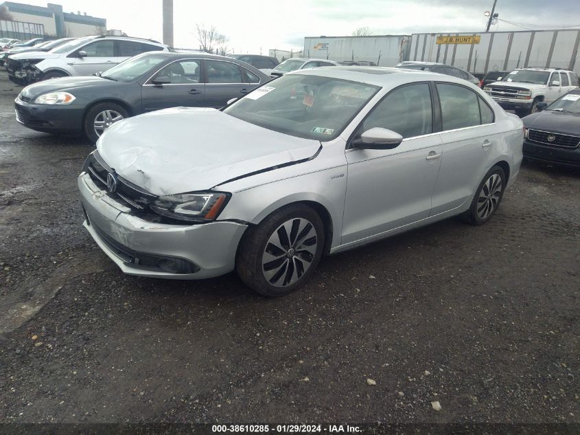 2013 VOLKSWAGEN JETTA HYBRID SEL PREMIUM 3VW637AJ1DM222841