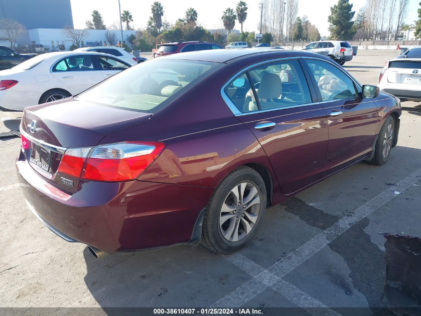 2014 HONDA ACCORD LX - 1HGCR2F3XEA292257