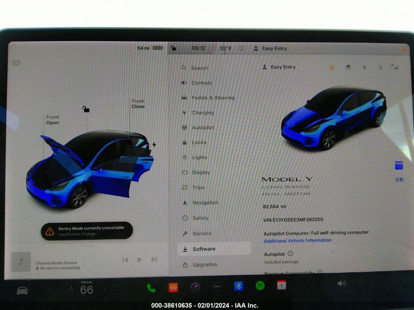 2021 TESLA MODEL Y - 5YJYGDEE3MF282250