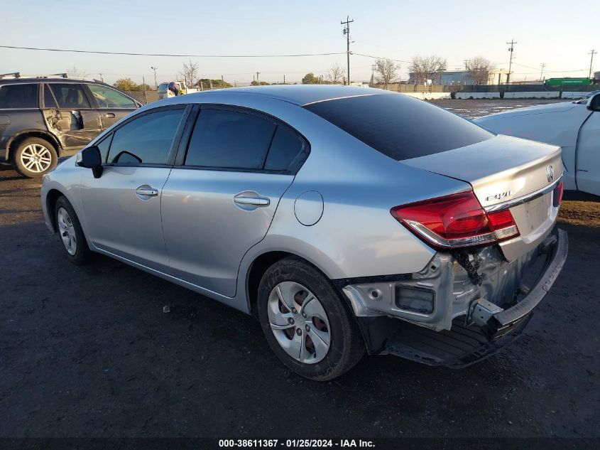 2013 HONDA CIVIC LX - 19XFB2F53DE235220