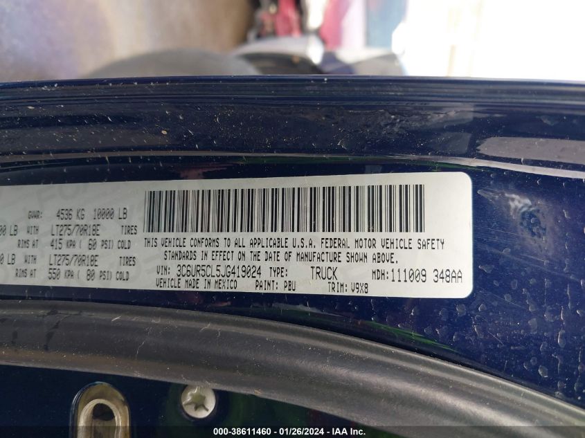 2018 RAM 2500 ST - 3C6UR5CL5JG419024
