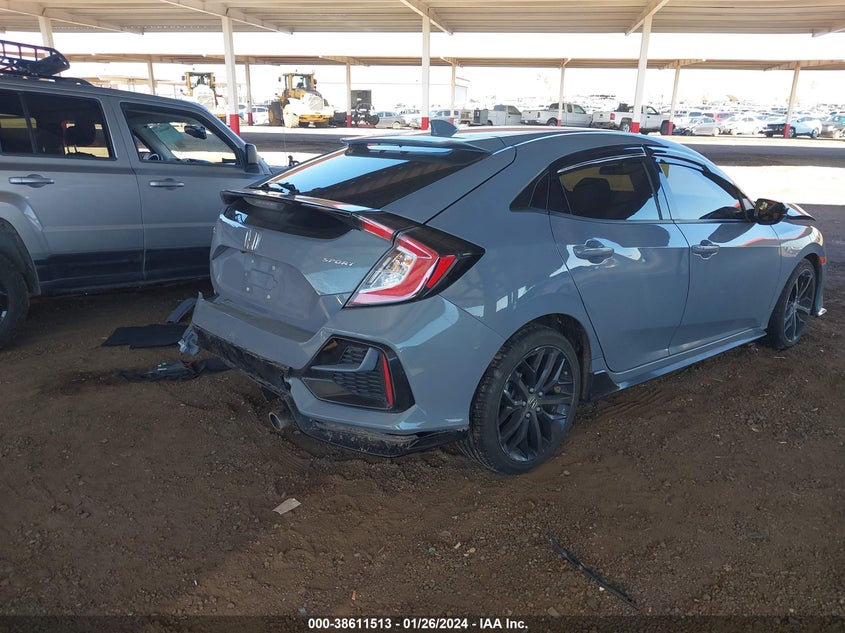 VIN SHHFK7H46MU415334 2021 HONDA CIVIC SPORT