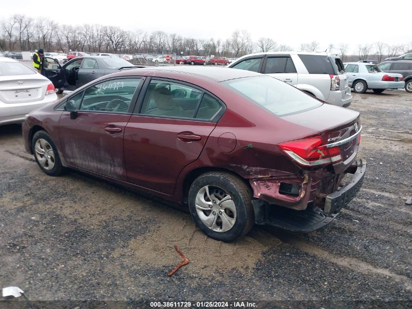 2015 HONDA CIVIC LX - 19XFB2F56FE099295