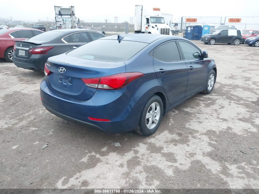 2015 HYUNDAI ELANTRA SE/SPORT/LIMITED - 5NPDH4AE5FH583849