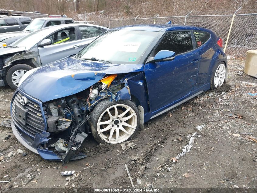 2015 HYUNDAI VELOSTER TURBO - KMHTC6AE5FU241504