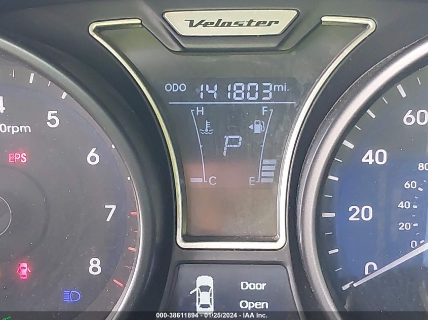 2013 HYUNDAI VELOSTER TURBO W/BLACK - KMHTC6AE9DU101002