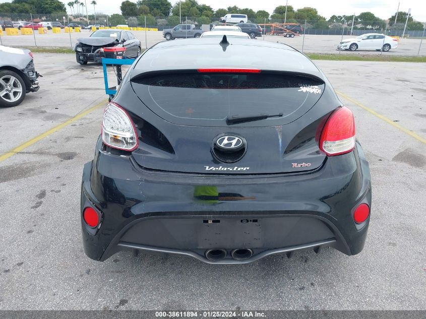 2013 HYUNDAI VELOSTER TURBO W/BLACK - KMHTC6AE9DU101002