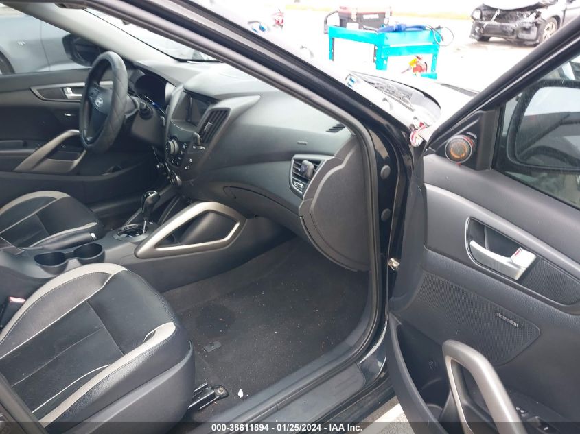 2013 HYUNDAI VELOSTER TURBO W/BLACK - KMHTC6AE9DU101002