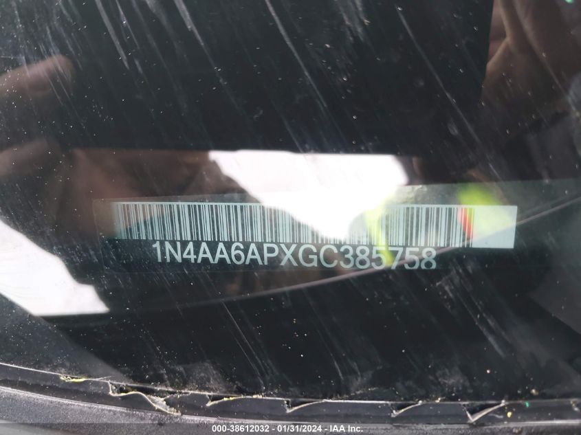 2016 NISSAN MAXIMA 3.5 PLATINUM - 1N4AA6APXGC385758