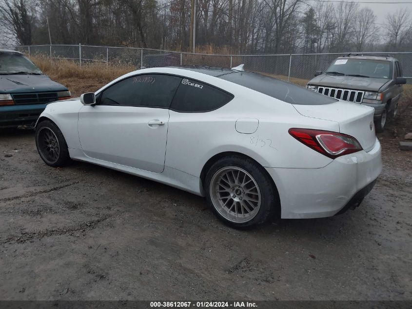 2013 HYUNDAI GENESIS 2.0T R-SPEC - KMHHT6KD5DU086901