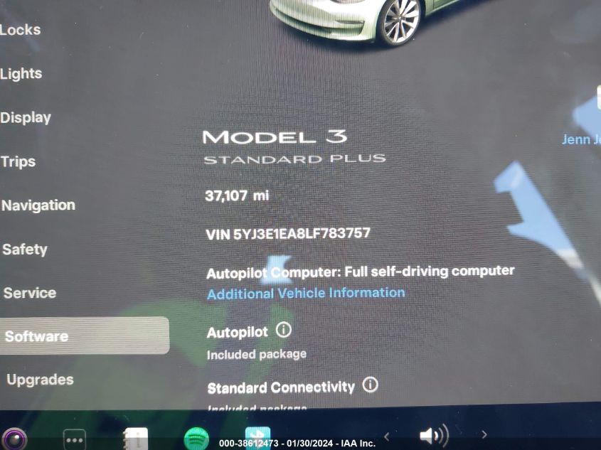 2020 TESLA MODEL 3 - 5YJ3E1EA8LF783757