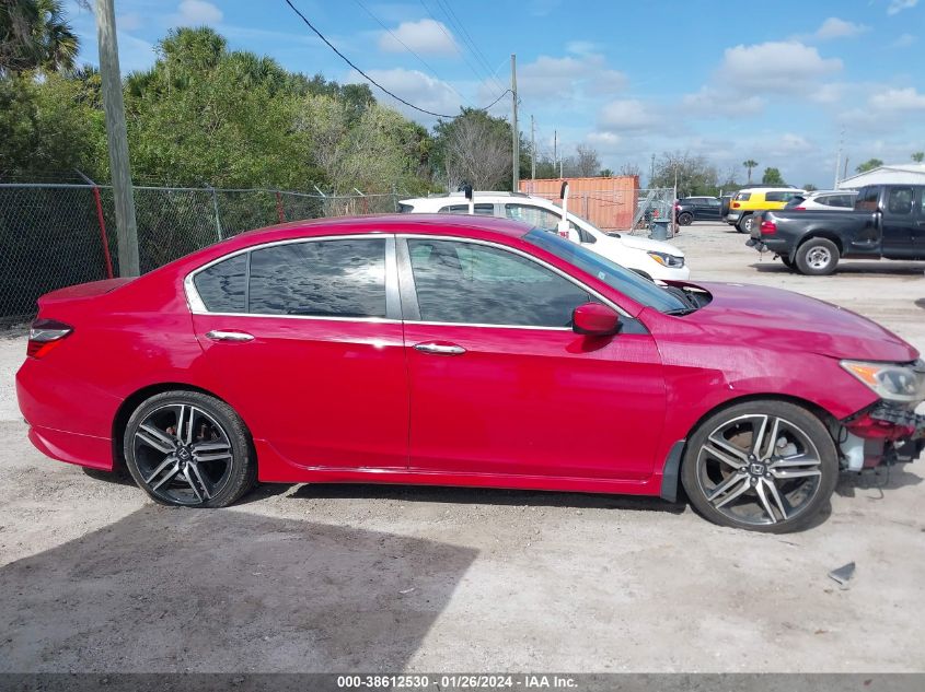 2017 HONDA ACCORD SPORT - 1HGCR2F62HA116723