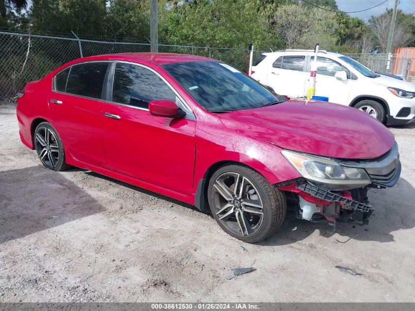 2017 HONDA ACCORD SPORT - 1HGCR2F62HA116723