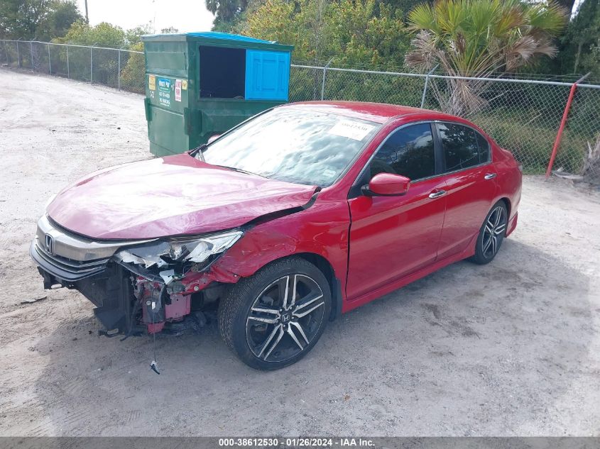2017 HONDA ACCORD SPORT - 1HGCR2F62HA116723