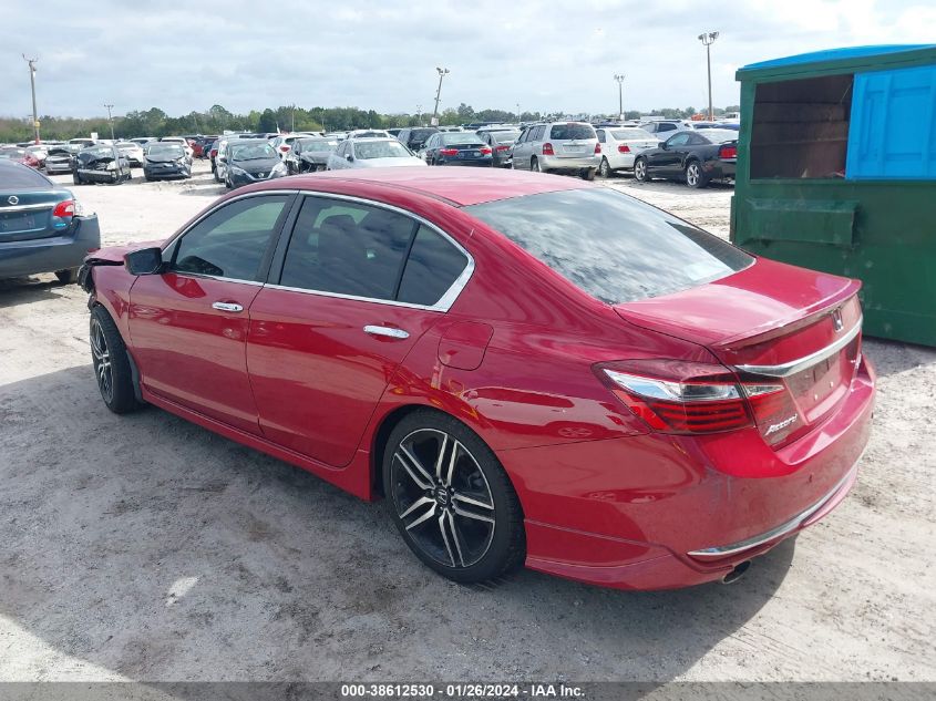 2017 HONDA ACCORD SPORT - 1HGCR2F62HA116723
