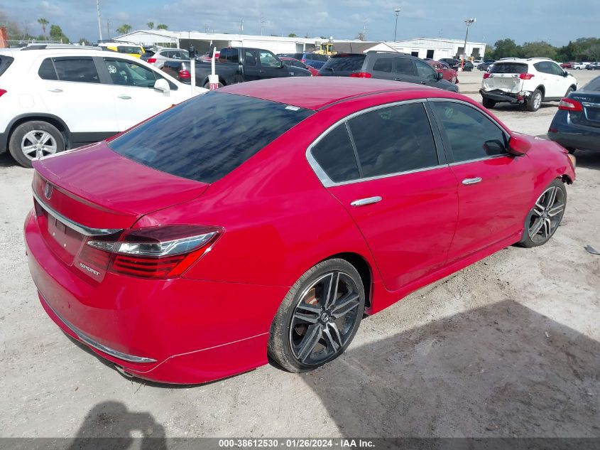 2017 HONDA ACCORD SPORT - 1HGCR2F62HA116723