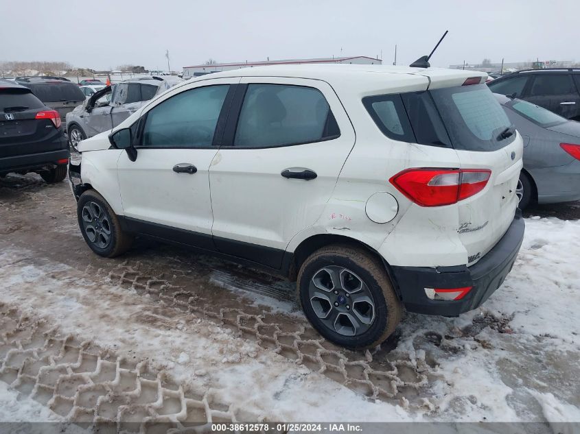 2020 FORD ECOSPORT S - MAJ3S2FE7LC378203