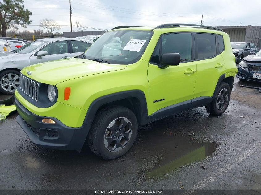2017 JEEP RENEGADE SPORT 4X4 - ZACCJBAB9HPG03038