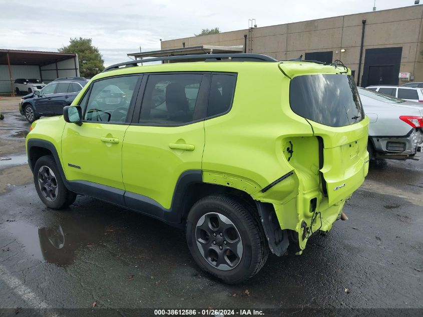 2017 JEEP RENEGADE SPORT 4X4 - ZACCJBAB9HPG03038