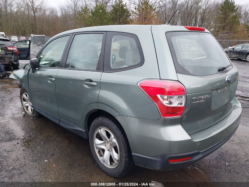 2015 SUBARU FORESTER 2.5I - JF2SJAAC7FH822441