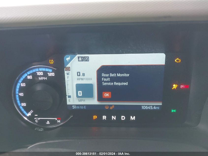 2022 FORD BRONCO WILDTRAK - 1FMDE5CP0NLB78615