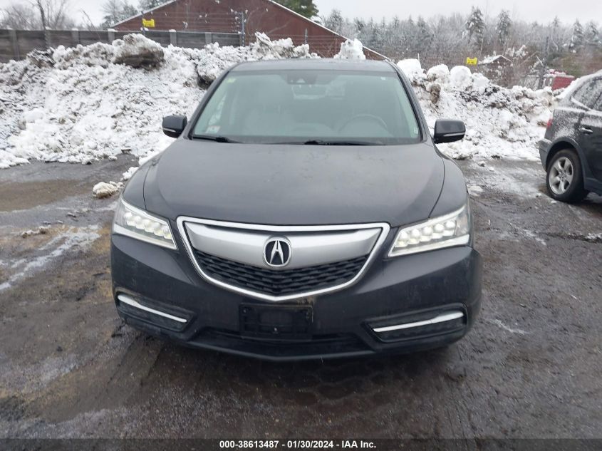 2016 ACURA MDX TECH/W/TECH/ACURAWATCH PLUS - 5FRYD4H48GB059104