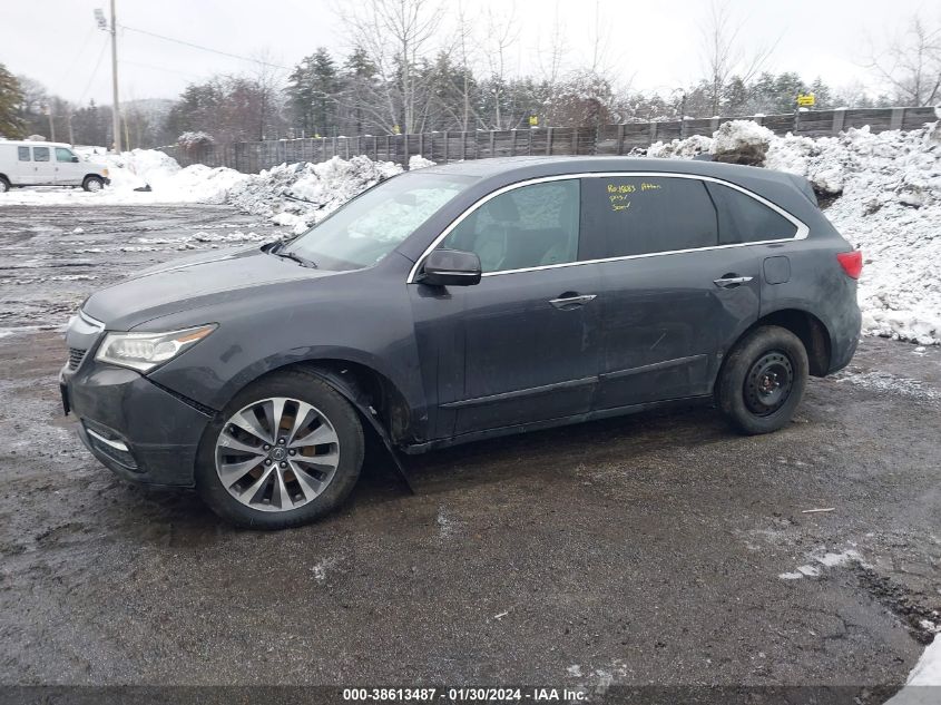 2016 ACURA MDX TECH/W/TECH/ACURAWATCH PLUS - 5FRYD4H48GB059104