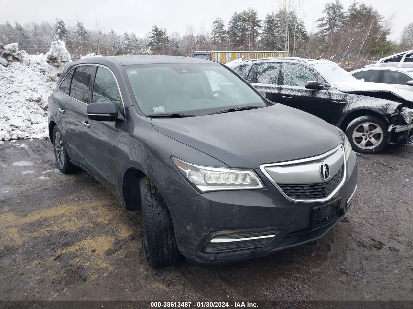 2016 ACURA MDX TECH/W/TECH/ACURAWATCH PLUS - 5FRYD4H48GB059104