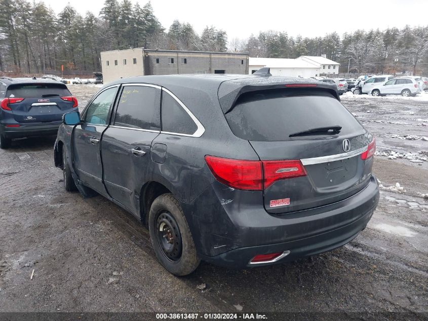 2016 ACURA MDX TECH/W/TECH/ACURAWATCH PLUS - 5FRYD4H48GB059104