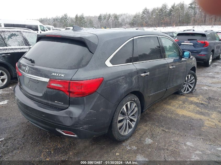 2016 ACURA MDX TECH/W/TECH/ACURAWATCH PLUS - 5FRYD4H48GB059104