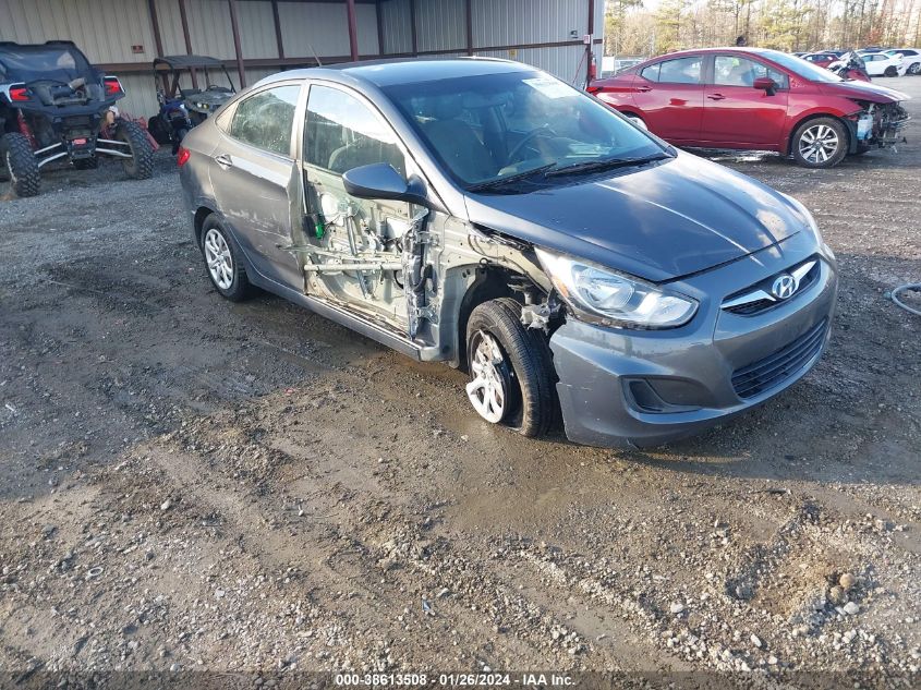 Lot #2539232099 2013 HYUNDAI ACCENT GLS salvage car