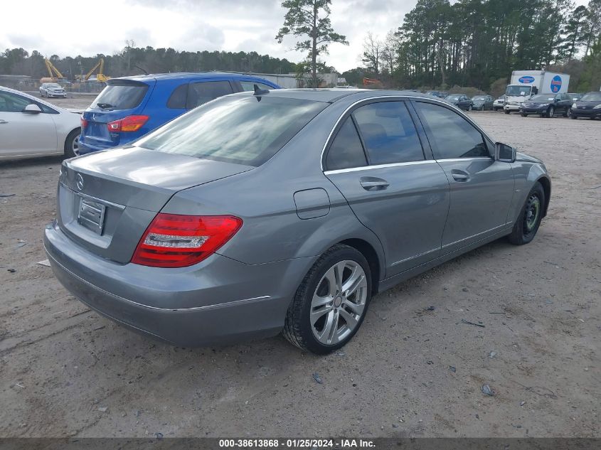 WDDGF4HB9CR225128 | 2012 MERCEDES-BENZ C 250