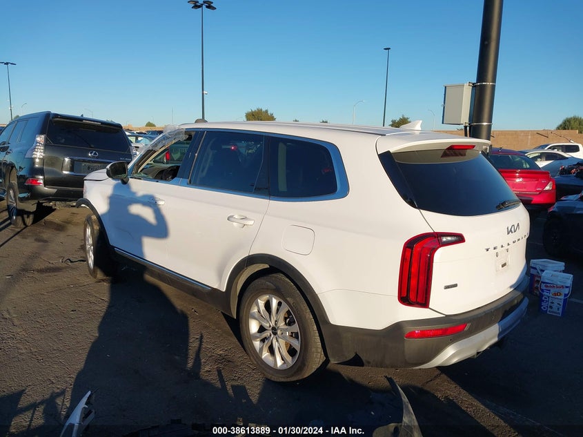 VIN 5XYP2DHC1NG204449 2022 KIA TELLURIDE LX