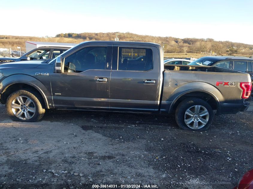 2015 FORD F-150 PLATINUM - 1FTEW1EG1FFA27973