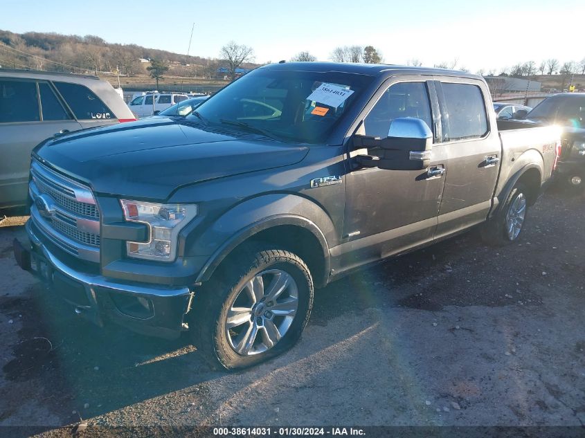 2015 FORD F-150 PLATINUM - 1FTEW1EG1FFA27973