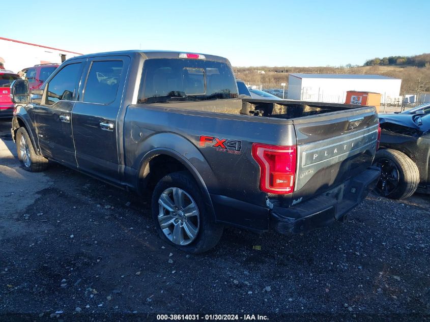 2015 FORD F-150 PLATINUM - 1FTEW1EG1FFA27973