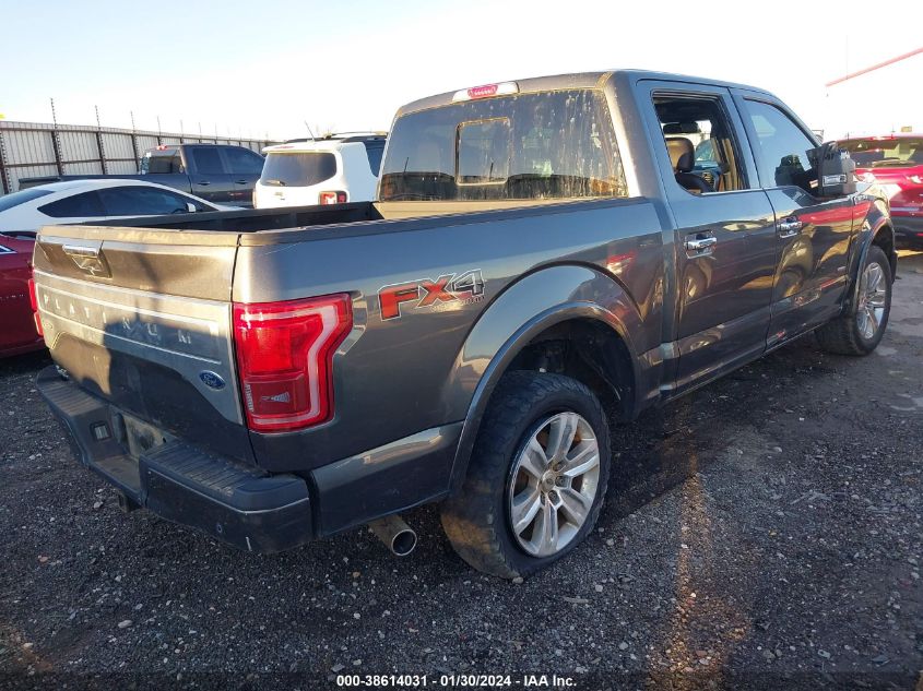 2015 FORD F-150 PLATINUM - 1FTEW1EG1FFA27973
