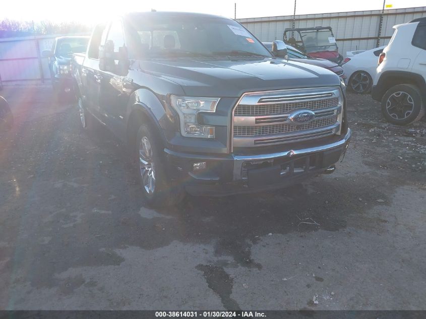 2015 FORD F-150 PLATINUM - 1FTEW1EG1FFA27973