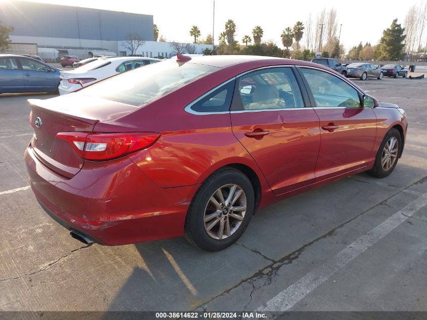 2016 HYUNDAI SONATA - 5NPE24AF3GH386033