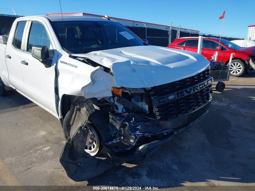 2020 CHEVROLET SILVERADO 1500 2WD DOUBLE CAB STANDARD BED WT - 1GCRWAEF1LZ244037