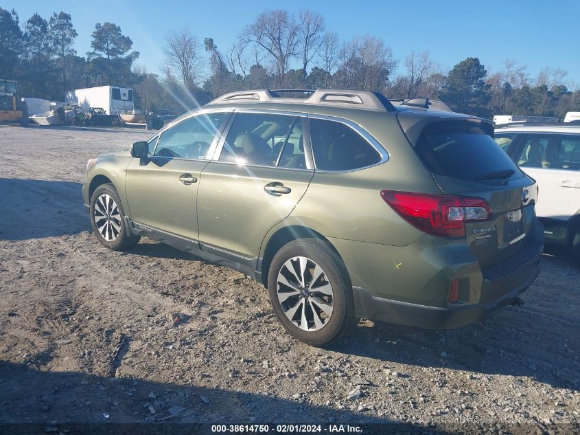 2016 SUBARU OUTBACK 2.5I LIMITED - 4S4BSANC8G3355112